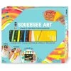 Bright Stripes HeartArt - Squeegee Art