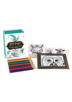 Hachette Book Group Y Potter Magical Creatures Coloring Kit
