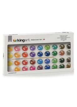 Kingart Watercolor Pan Set - 36 Unique Colors