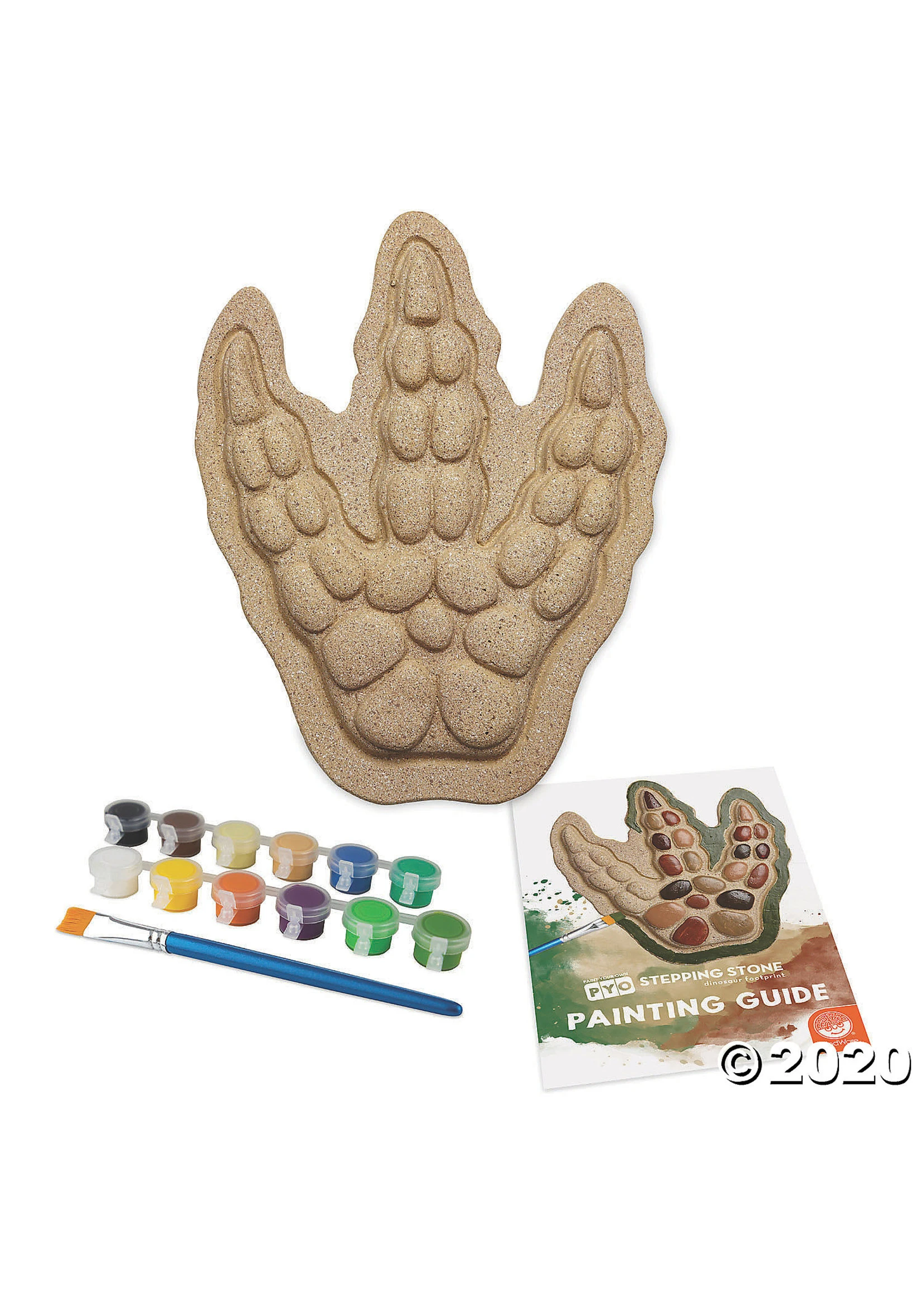 MindWare Paint Your Own: Dinosaur Footprint Stepping Stone - Image 2