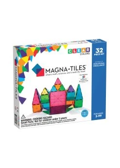 Valtech Magna-Tiles® Clear Colors 32-Piece Set