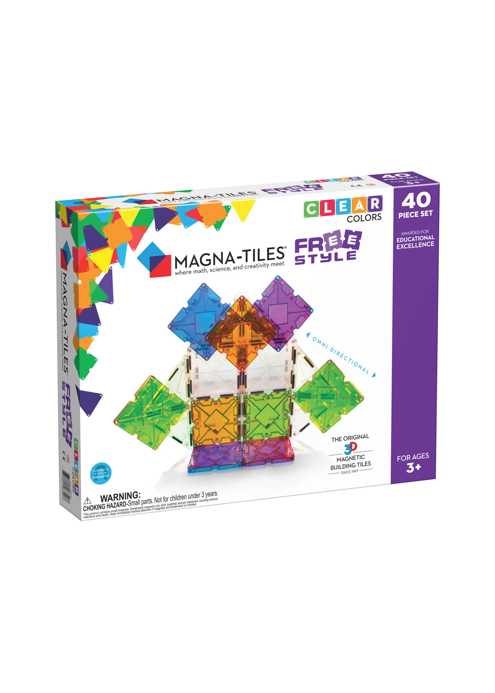 Valtech Magna-Tiles® Freestyle 40-Piece Set