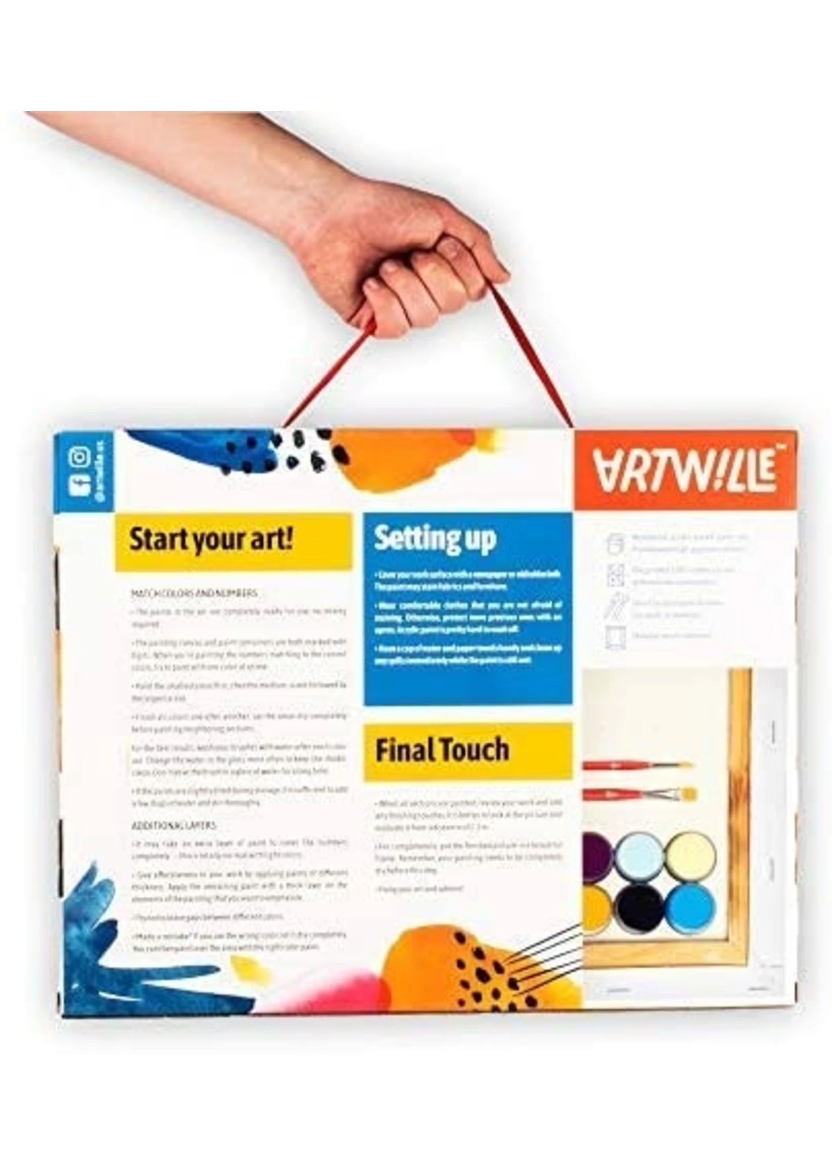 Wise Elk Artwille - Butterfly On Cat's Nose DIY Paint By Numbers - Image 3