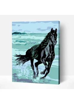 Wise Elk Artwille - Energy (Black Stallion) DIY Paint By Numbers