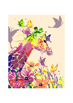 Wise Elk Artwille - Giraffe Dreamer DIY Paint By Numbers