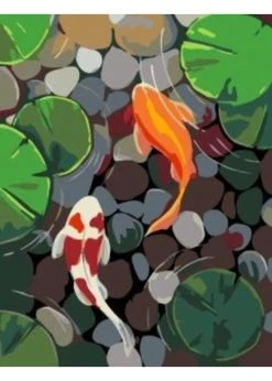 Wise Elk Artwille - Koi Pond DIY Paint By Numbers