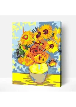 Wise Elk Artwille - Sunflowers (Vase) DIY Paint By Numbers